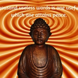 Better than a thousand useless words is one useful word, hearing which one attains peace.
