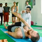 Hatha Yoga Asana Practice with Yogi Ravi Bisht Ji at Aatm Yogasghala Rishikesh, India
